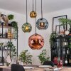 Ripoll Hanglamp, Kogellampje, Cluster hanglamp Blauw, Goud, Groen, Koperkleurig, 4-lichts