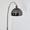 Baloca Staande lamp Chroom, Zwart, 1-licht