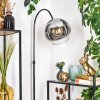 Koyoto Staande lamp Chroom, Zwart, 1-licht