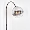 Koyoto Staande lamp Chroom, Zwart, 1-licht