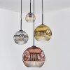 Ripoll Hanglamp, Kogellampje, Cluster hanglamp Amber, Goud, Duidelijk, Koperkleurig, Rookkleurig, 4-lichts