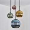 Koyoto Hanglamp, Kogellampje, Cluster hanglamp 35 cm Blauw, Goud, Groen, Koperkleurig, 4-lichts