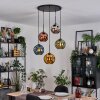 Ripoll Hanglamp, Kogellampje, Cluster hanglamp Blauw, Chroom, Goud, Groen, Koperkleurig, Rookkleurig, 5-lichts