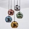 Ripoll Hanglamp, Kogellampje, Cluster hanglamp Blauw, Chroom, Goud, Groen, Koperkleurig, Rookkleurig, 5-lichts