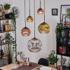 Ripoll Hanglamp, Kogellampje, Cluster hanglamp Chroom, Goud, Duidelijk, Koperkleurig, Rookkleurig, 5-lichts