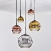 Ripoll Hanglamp, Kogellampje, Cluster hanglamp Chroom, Goud, Duidelijk, Koperkleurig, Rookkleurig, 5-lichts