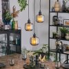 Fanhaes Hanglamp, Hanglamp, Cluster hanglamp Chroom, Rookkleurig, 3-lichts