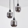 Fanhaes Hanglamp, Hanglamp, Cluster hanglamp Chroom, Rookkleurig, 3-lichts