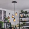 Fanhaes Hanglamp, Hanglamp, Cluster hanglamp Chroom, Rookkleurig, 3-lichts