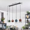 Ripoll Hanglamp, Kogellampje, Hanglamp Blauw, Groen, Koperkleurig, 4-lichts