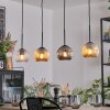 Ripoll Hanglamp, Kogellampje, Hanglamp Amber, Duidelijk, Rookkleurig, 4-lichts