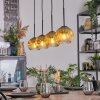 Ripoll Hanglamp, Kogellampje, Hanglamp Goud, Duidelijk, 4-lichts