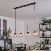 Ripoll Hanglamp, Kogellampje, Hanglamp Amber, Duidelijk, 4-lichts