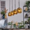 Ripoll Hanglamp, Kogellampje, Hanglamp Goud, 4-lichts