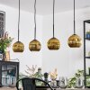 Ripoll Hanglamp, Kogellampje, Hanglamp Goud, 4-lichts