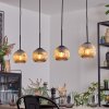 Ripoll Hanglamp, Kogellampje, Hanglamp Amber, 4-lichts