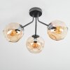 Ripoll Plafondlamp, Kogellampje Amber, 3-lichts