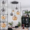 Ripoll Hanglamp, Kogellampje, Cluster hanglamp Amber, Rookkleurig, 5-lichts