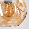 Ripoll Hanglamp, Kogellampje, Cluster hanglamp Amber, Rookkleurig, 5-lichts