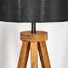 Soungou Staande lamp Hout donker, Zwart, 1-licht