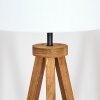 Soungou Staande lamp Hout donker, Zwart, 1-licht