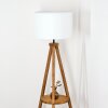 Soungou Staande lamp Hout donker, Zwart, 1-licht