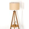 Soungou Staande lamp Hout donker, Zwart, 1-licht