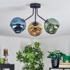 Ripoll Plafondlamp, Kogellampje Blauw, Goud, Groen, 3-lichts