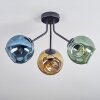 Ripoll Plafondlamp, Kogellampje Blauw, Goud, Groen, 3-lichts