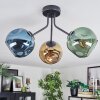 Ripoll Plafondlamp, Kogellampje Blauw, Goud, Groen, 3-lichts