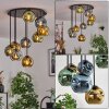 Ripoll Plafondlamp, Kogellampje Blauw, Goud, Groen, 9-lichts