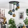 Ripoll Plafondlamp, Kogellampje Blauw, Goud, Groen, 9-lichts