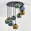 Ripoll Plafondlamp, Kogellampje Blauw, Goud, Groen, 9-lichts