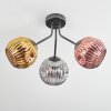 Ripoll Plafondlamp, Kogellampje Goud, Koperkleurig, Rookkleurig, 3-lichts