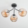 Ripoll Plafondlamp, Kogellampje Amber, 3-lichts