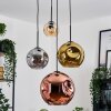 Ripoll Hanglamp, Kogellampje, Cluster hanglamp Amber, Chroom, Goud, Koperkleurig, Rookkleurig, 4-lichts