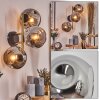 Ripoll Kogellampje, Wandlamp Goud, Zwart, 3-lichts