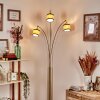 Chellas Staande lamp Messing, Zwart, 3-lichts