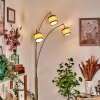 Chellas Staande lamp Messing, Zwart, 3-lichts