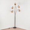 Granja Staande lamp Chroom, Zwart, 5-lichts