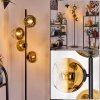 Koyoto Staande lamp Goud, Duidelijk, 4-lichts