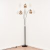 Ramila Staande lamp Chroom, Zwart, 3-lichts