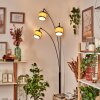 Chellas Staande lamp Chroom, Zwart, 3-lichts