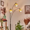 Chellas Staande lamp Chroom, Zwart, 3-lichts