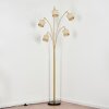 Sabadim Staande lamp Messing, Zwart, 5-lichts