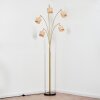 Cavaca Staande lamp Messing, Zwart, 5-lichts