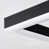 Ellekilde Plafondlamp LED Bruin, houtlook, Zwart, 2-lichts