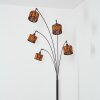 Cando Staande lamp Chroom, Zwart, 5-lichts