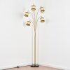 Chellas Staande lamp Messing, Zwart, 5-lichts