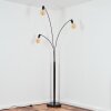 Codecreo Staande lamp Chroom, Zwart, 3-lichts